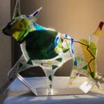 portfolio fusing de koei spiegel/De koei/34x28cm €150,-