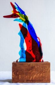 wp portfolio fusing schreeuwerDe schreeuw/ 40x18cm € 165,-
